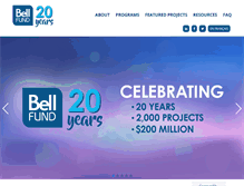 Tablet Screenshot of bellfund.ca